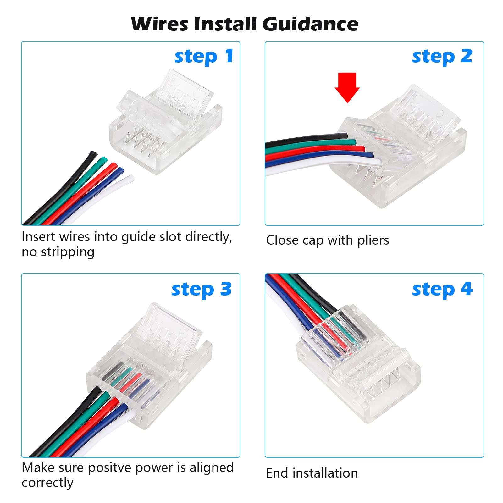 HOMELYLIFE extension cable can be cut to length for custom spacing.