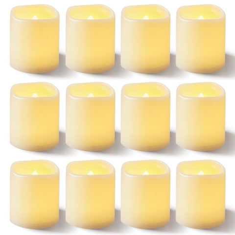 Homemory flameless votive candle in warm white glow for ambience on events