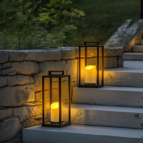Homemory 3‑AA powered candles deliver long-lasting glow for outdoor events.