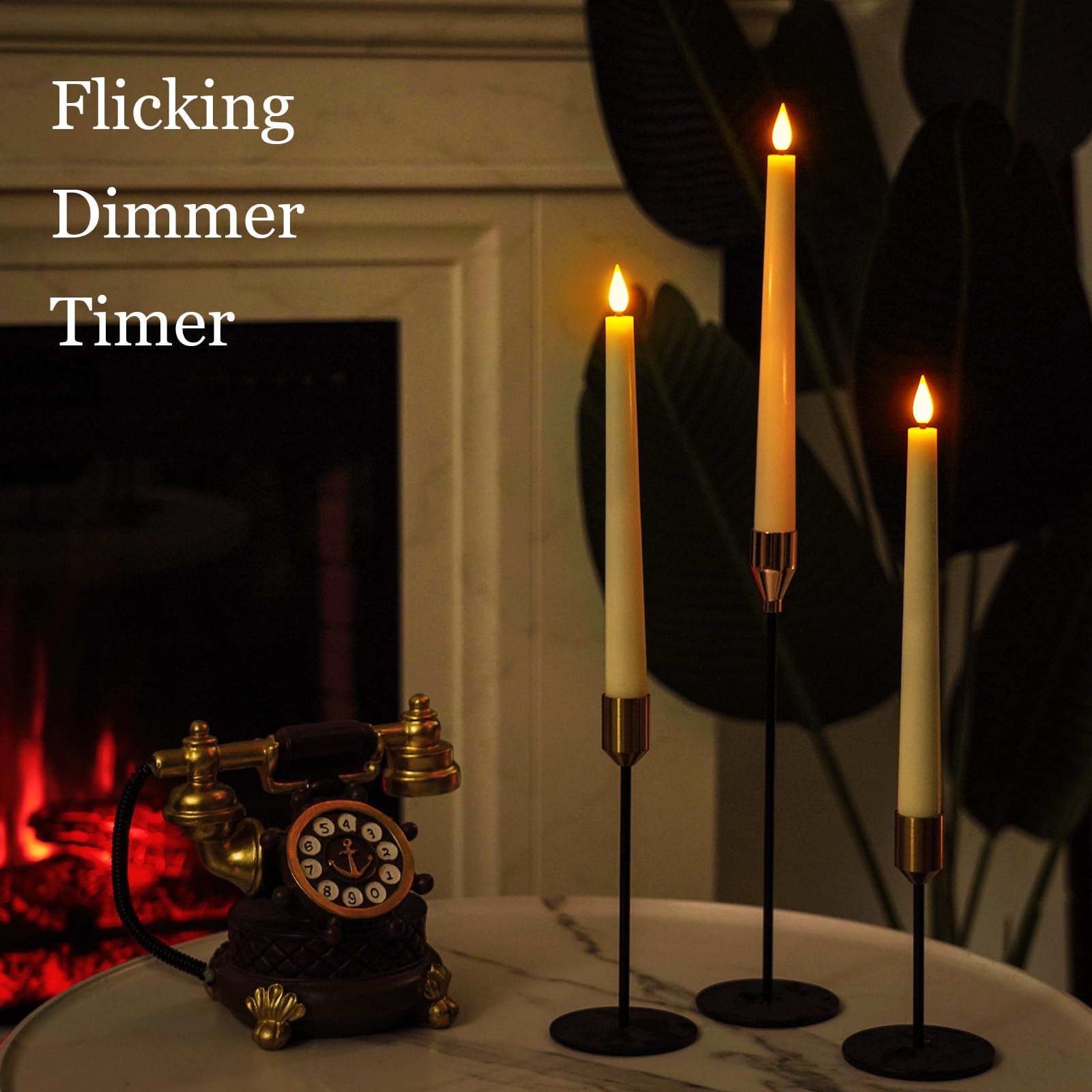 Homemory 3D flame bead creates a realistic candle flicker.