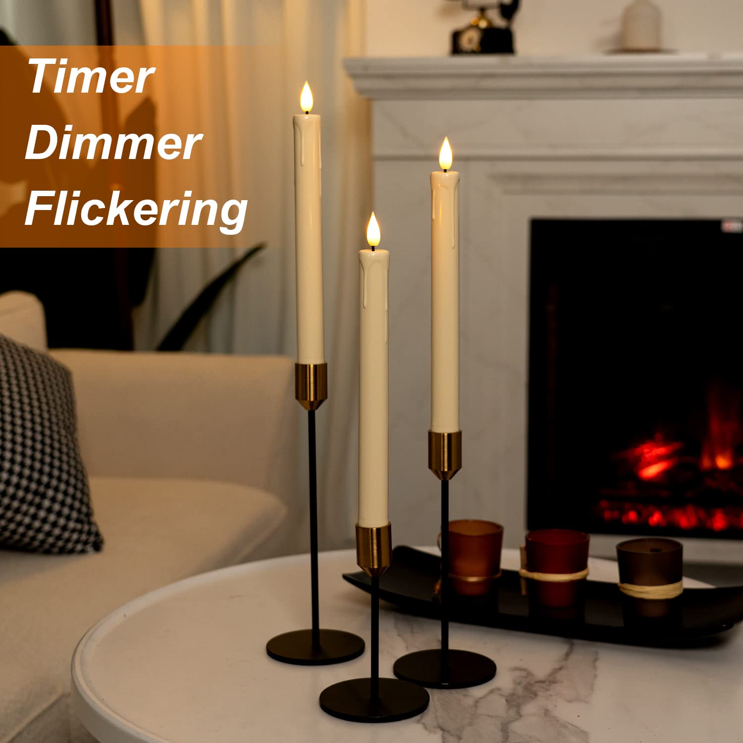 Homemory 3D flame design delivers realistic candlelight without fire risk