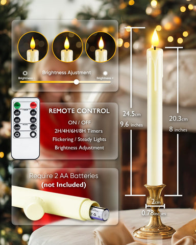 Homemory 3D flicker bead effect mimics real candle flame.