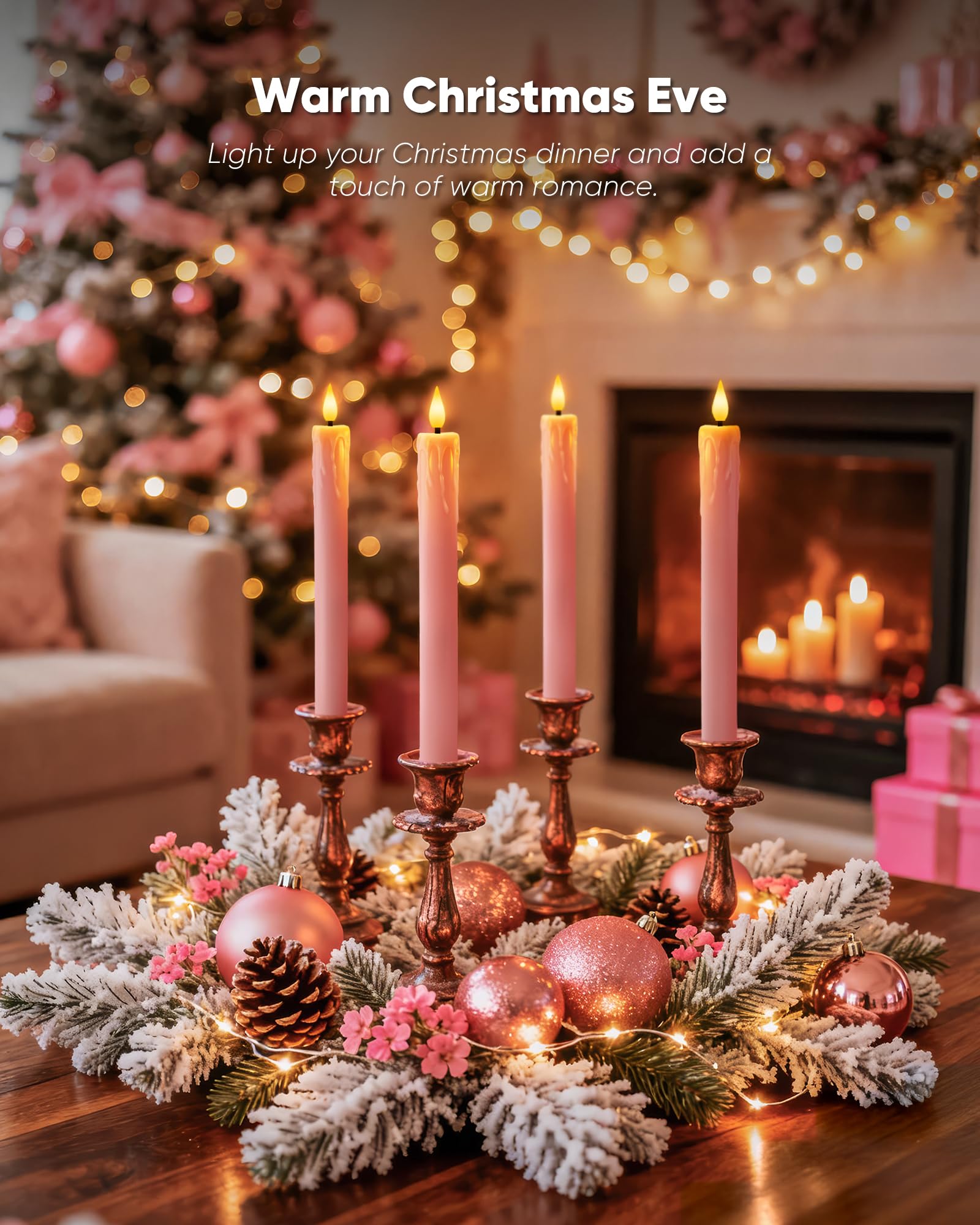 Homemory 9.6-inch taper candle ideal for windowsills and tables.