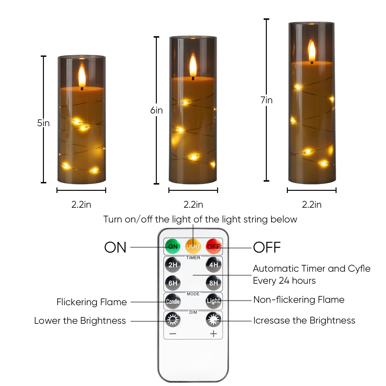Homemory acrylic flameless candles with shatterproof design offer safe, easy-clean ambiance for any room.