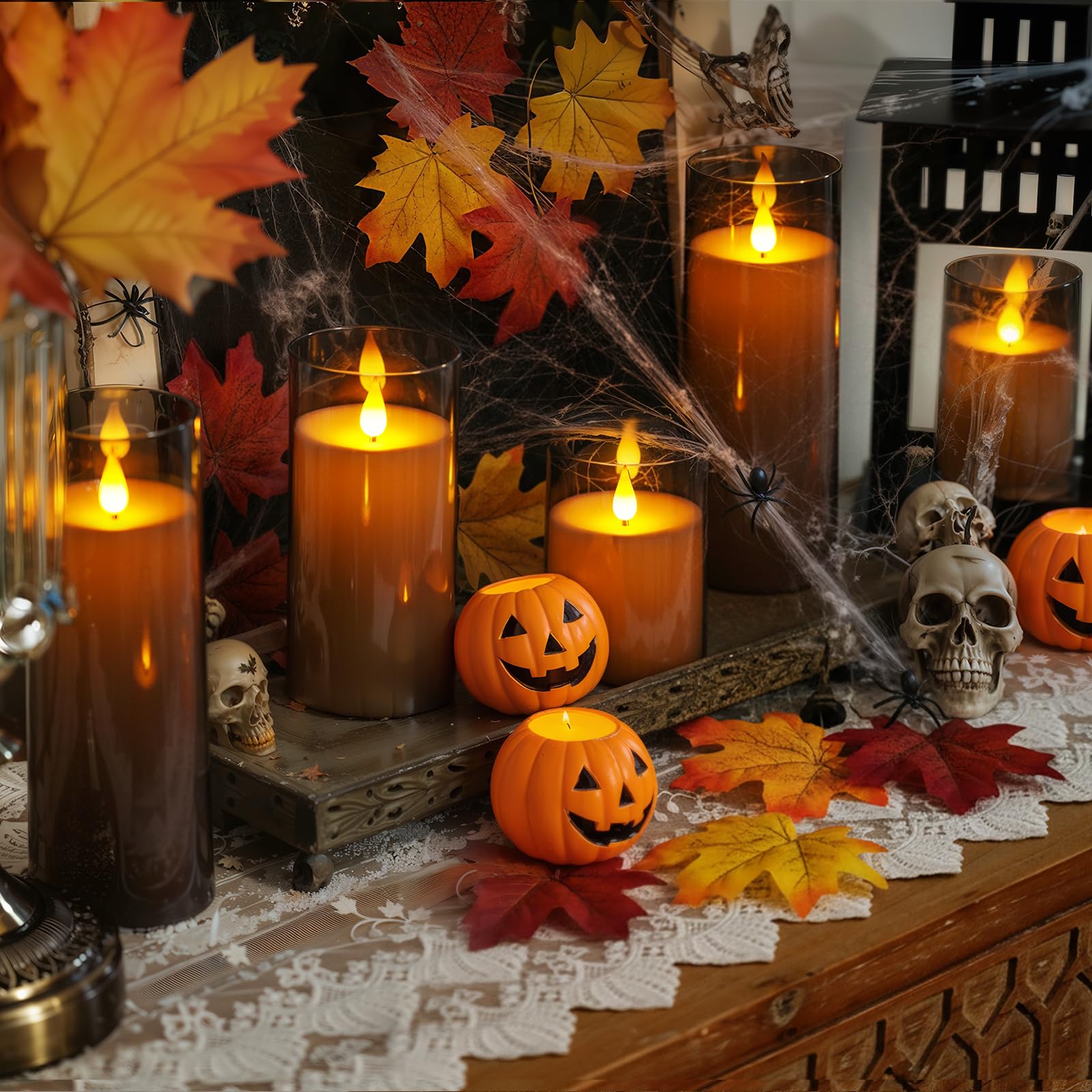 Homemory candles powered by two AA batteries for long-lasting ambience