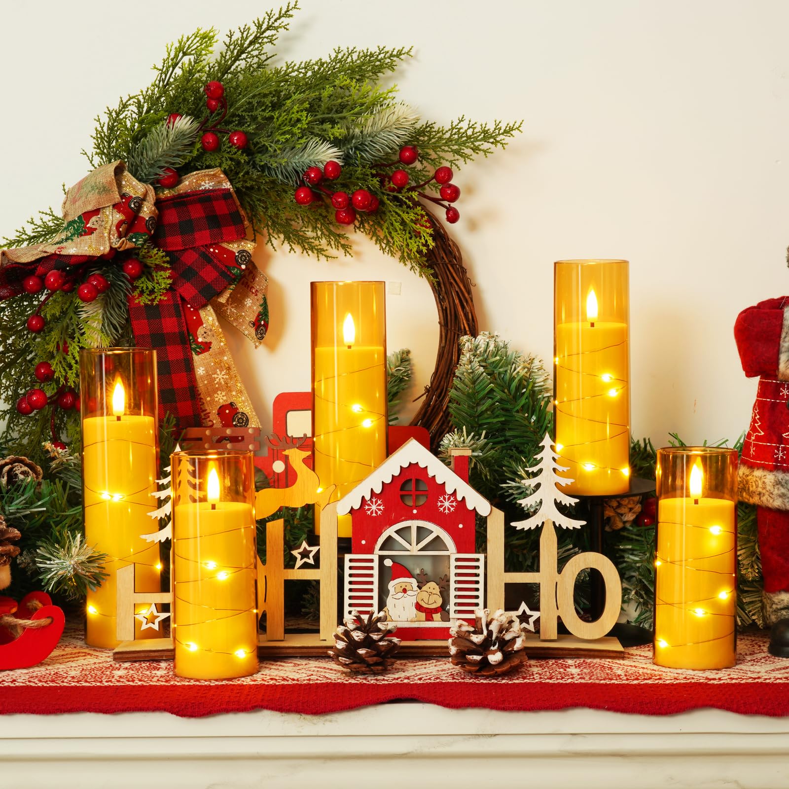Homemory battery-operated candles provide safe ambiance