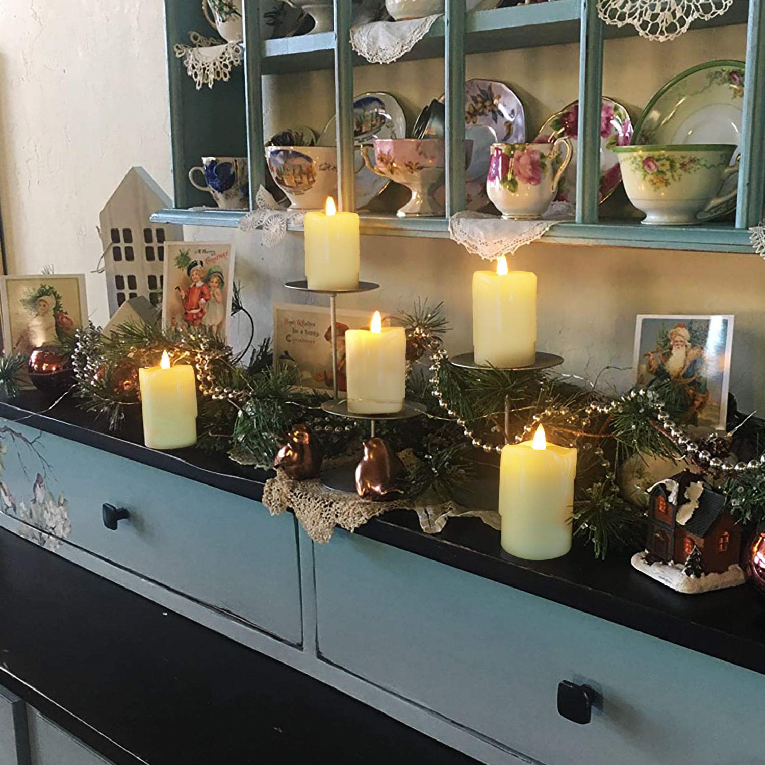Homemory battery-operated candles using CR2450 batteries for long-lasting illumination