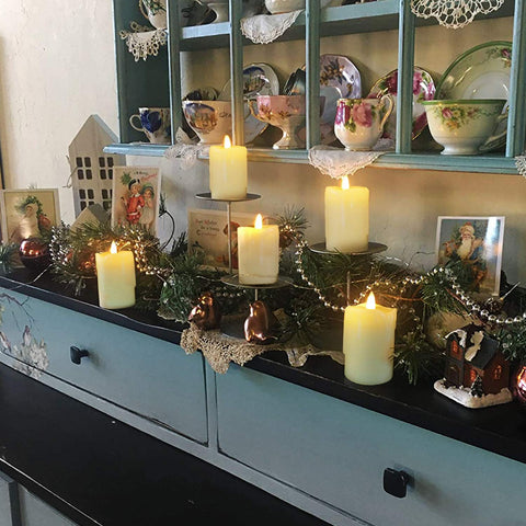 Homemory battery-operated candles using CR2450 batteries for long-lasting illumination