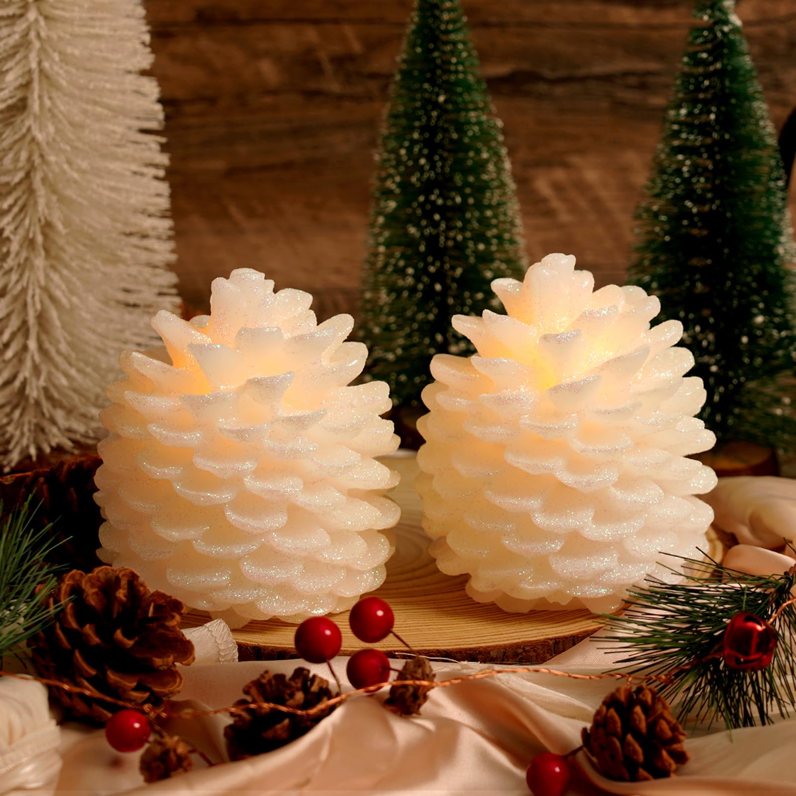 Homemory battery-operated candles offer safe, smoke-free lighting.