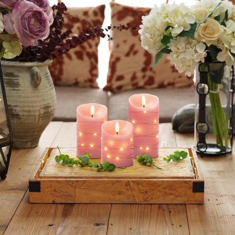 Homemory battery powered candles offer long lasting illumination for hours.