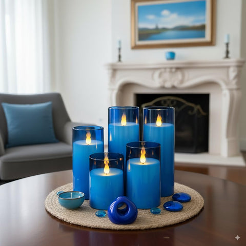 Homemory battery-powered candles run on two AA batteries for hours.
