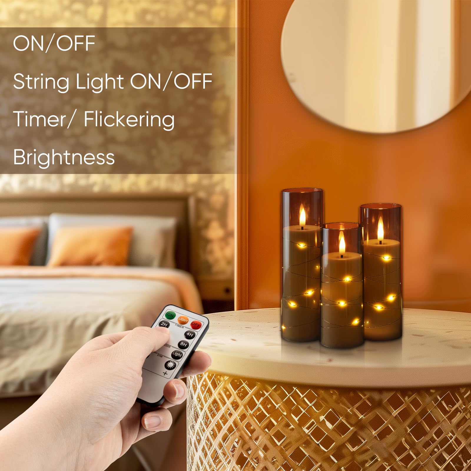 Homemory battery-powered candles deliver long runtime and safe glow.