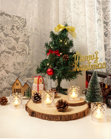Homemory bright soft white light delivers a uniform candle-like glow.