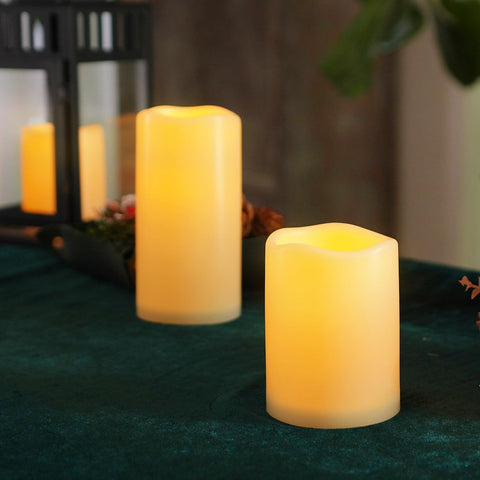 Homemory bright warm LED glow mimics real candles safely.