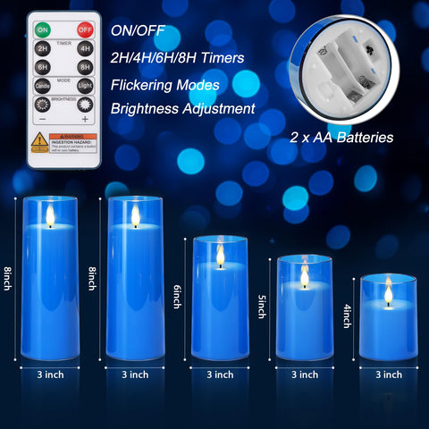 Homemory candle sizes range from 3 to 8 inches for varied displays.