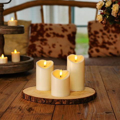 Homemory candles fit lanterns, enhancing indoor and outdoor decor