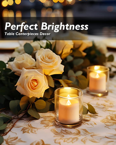Homemory compact 1.5x1.4 inch candle fits common holders.