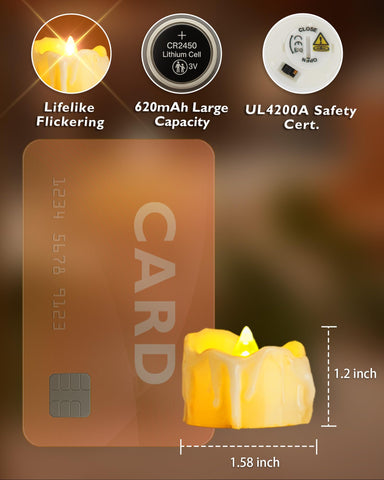 Homemory CR2450 long-life battery powers hours of ambiance