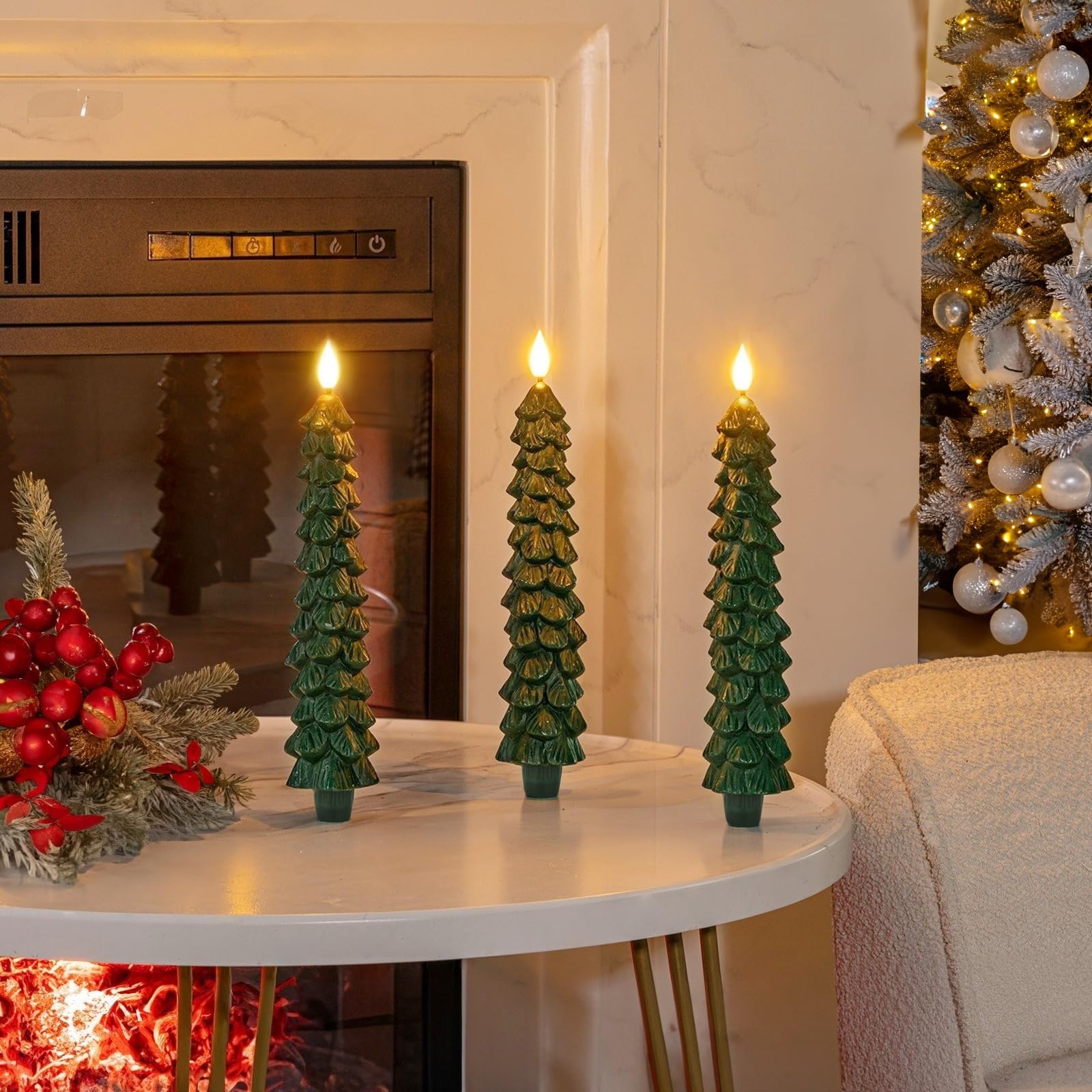 Homemory remote-controlled dimmer candles adjust brightness with ease