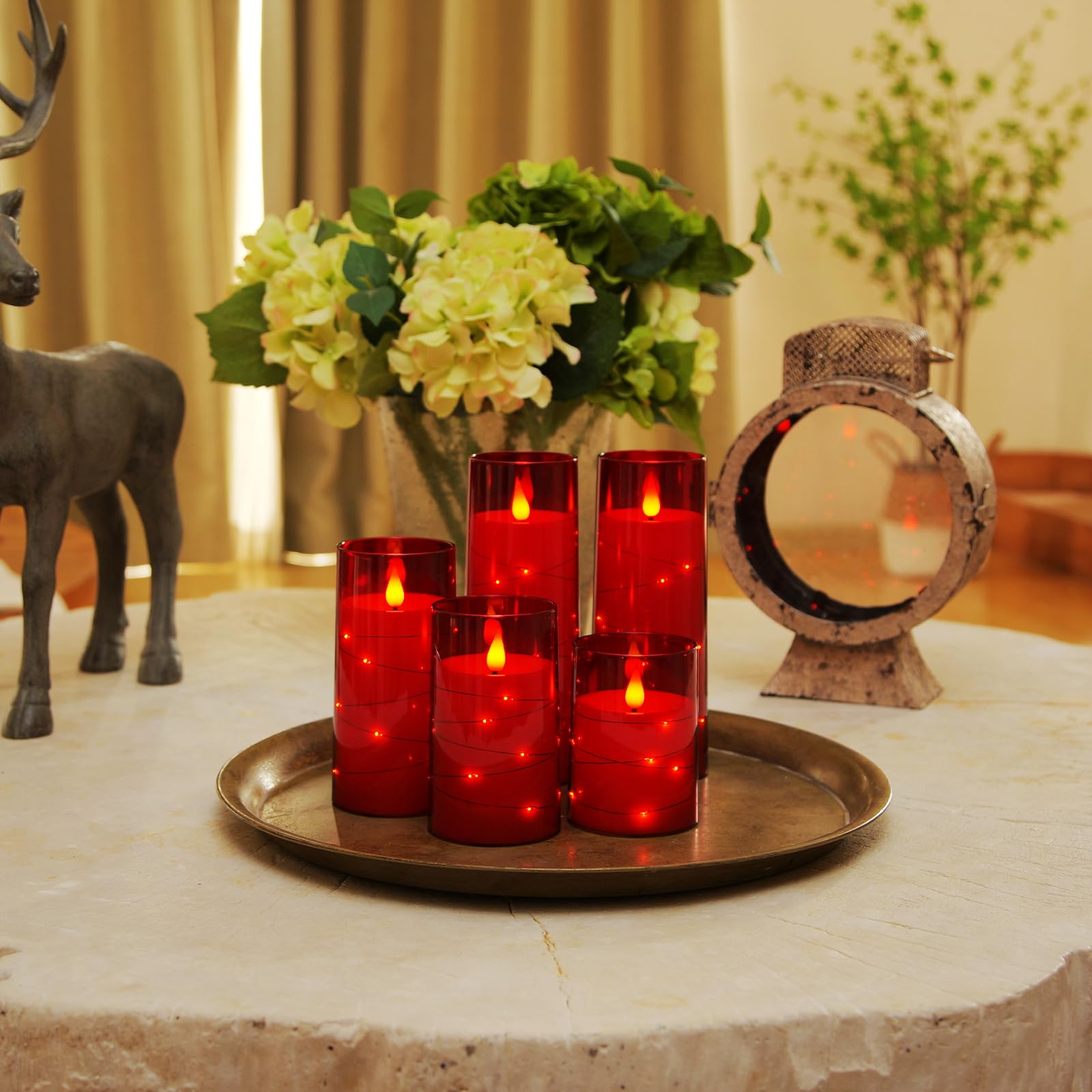 Homemory durable acrylic shell keeps candles safe from breakage.