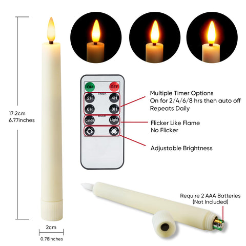 Homemory battery-powered candles are easy to use anywhere