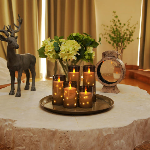 Gray acrylic shell gives a durable, modern look for home decor.