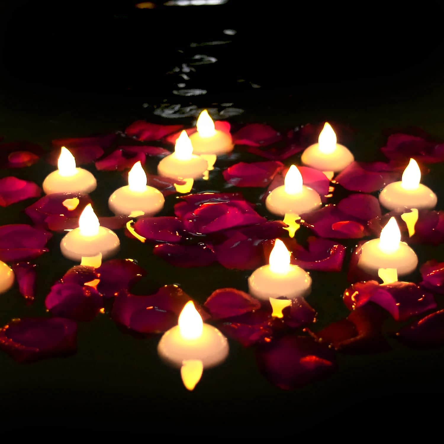 Homemory LED tealight with battery power for weddings and parties.