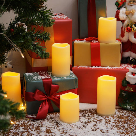 Homemory garden lighting creates safe, flickering ambience after sunset.