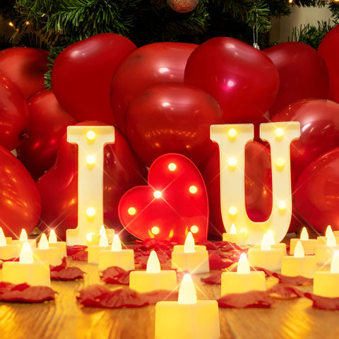 Homemory I Love U light-up letters for a romantic wall display