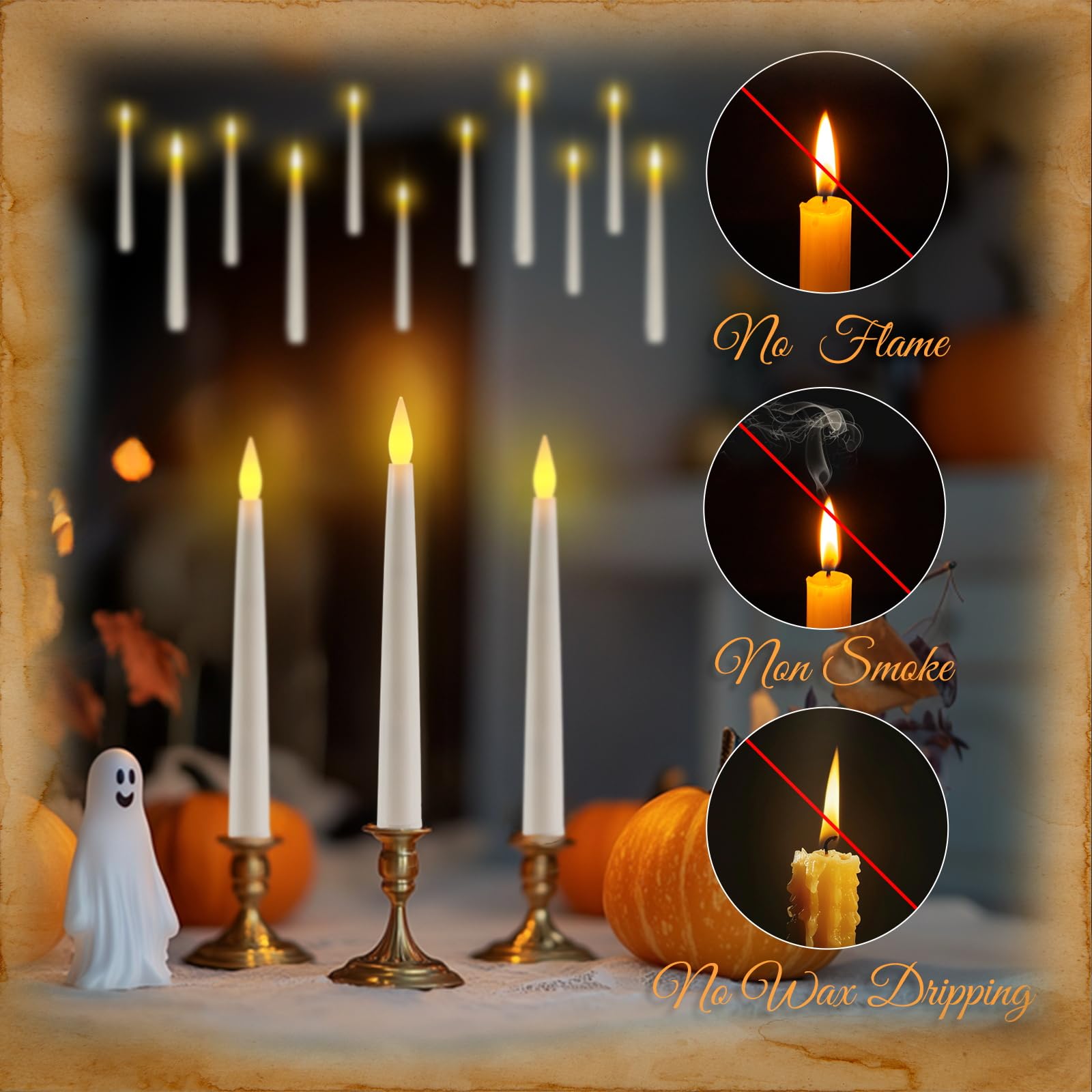 Homemory indoor and outdoor decor candles for versatile party setups