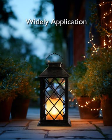 Indoor windowsill display of a Homemory lantern for cozy ambience.