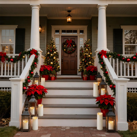 Homemory IPX5 weatherproof candles with remote enable easy outdoor ambience control.