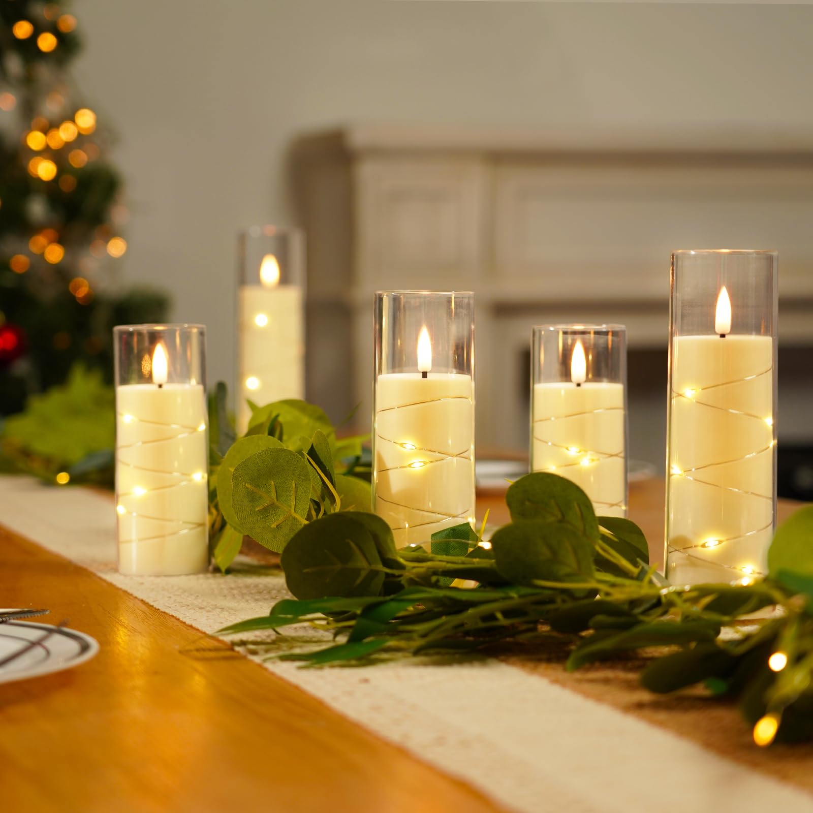 Homemory 5-piece set in four heights for flexible centerpieces