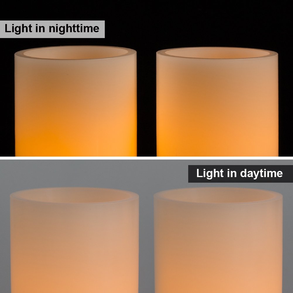 Homemory ivory wax pillar candle suitable for indoor decor and events