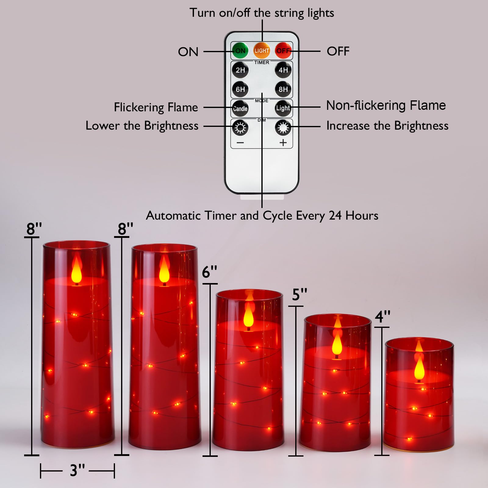 Homemory kid and pet-friendly flameless candle with no dripping wax.