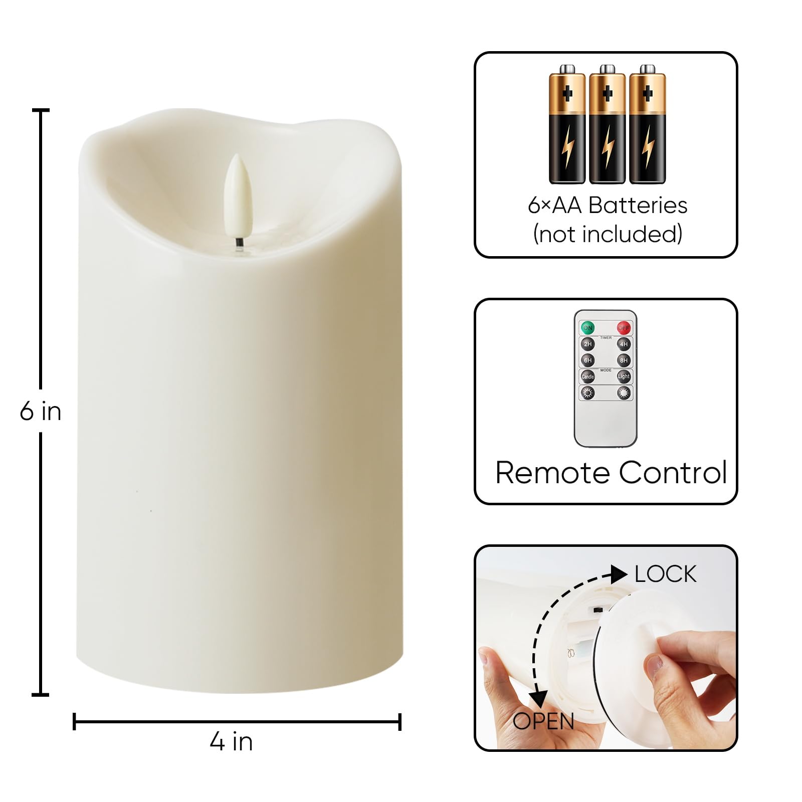 Homemory lantern-fit candles suit most lanterns for versatile decor setups.