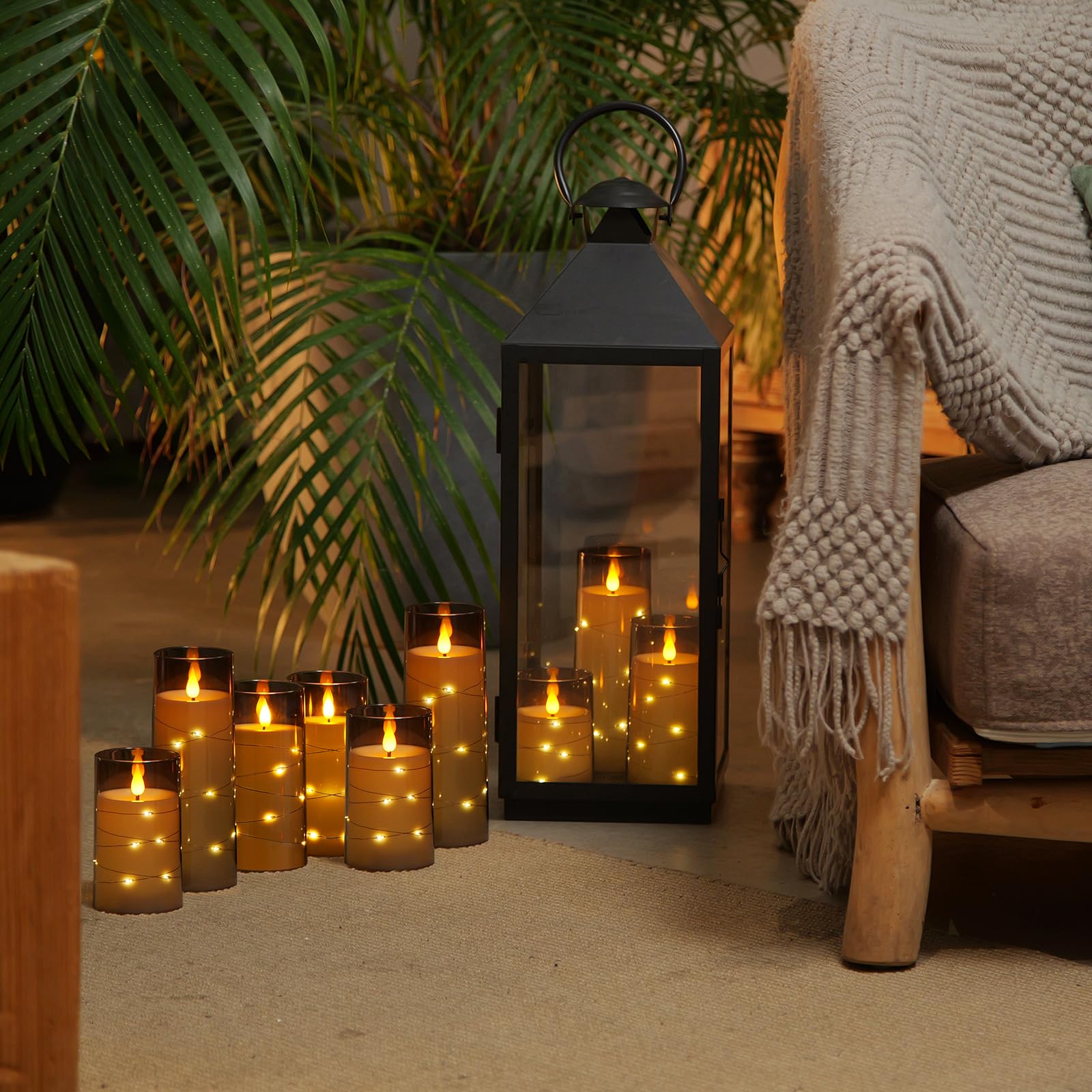 Homemory LED candle with remote control for easy operation