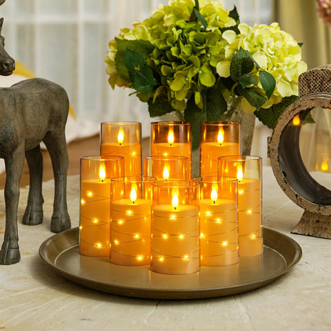 Homemory LED candles with remote control and timer for easy daily use.