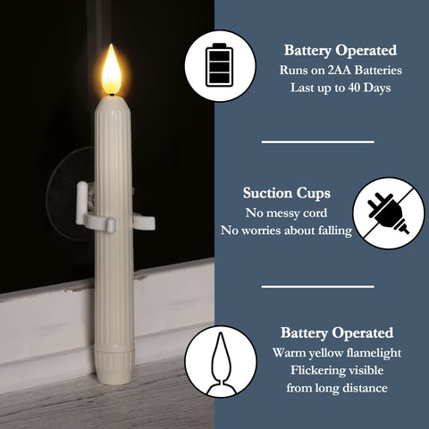 Homemory LED 3D flame flickers for a lifelike, safe candle glow.