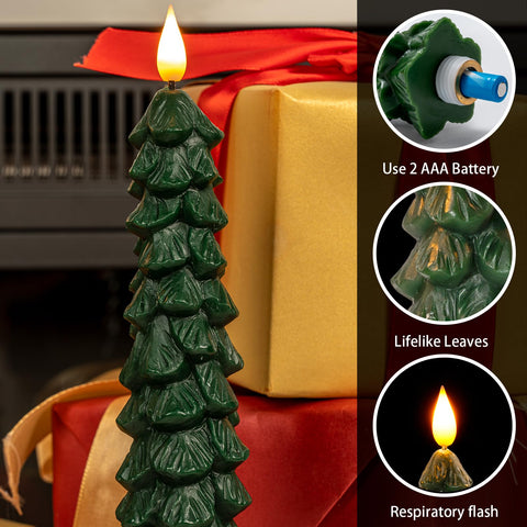 Homemory LED taper candles with remote offer flicker and steady modes for mood control