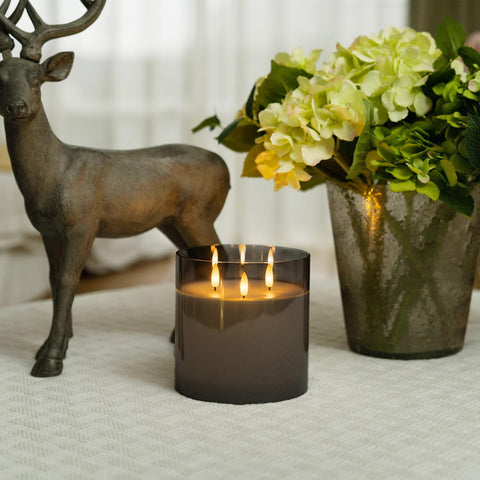 Homemory long-lasting battery powered candle using three AA batteries