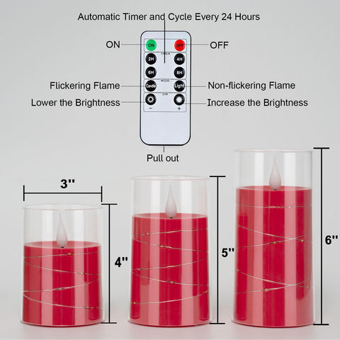 Homemory long battery life: 500+ hours per candle