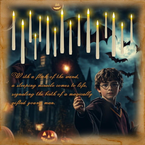 Homemory magic hanging candles with timer creating a dramatic party focal point