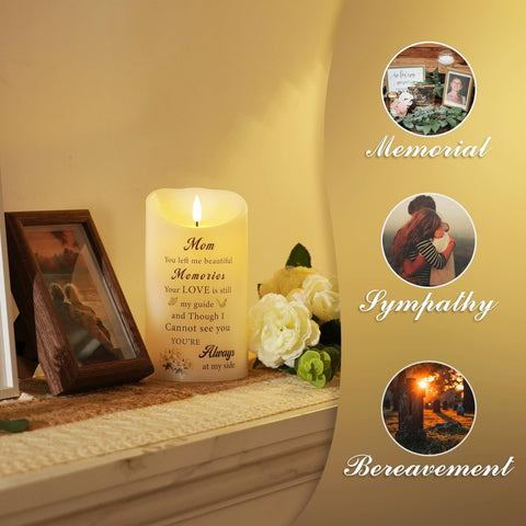Homemory memorial candle timer function lights at set hours