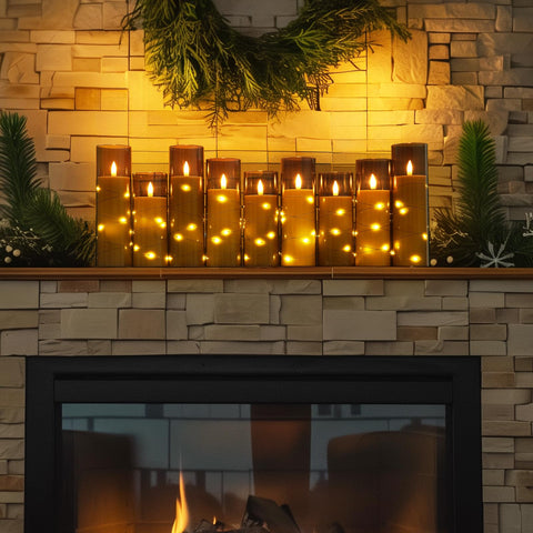 Homemory nine-piece set in three sizes offers versatile centerpiece options.