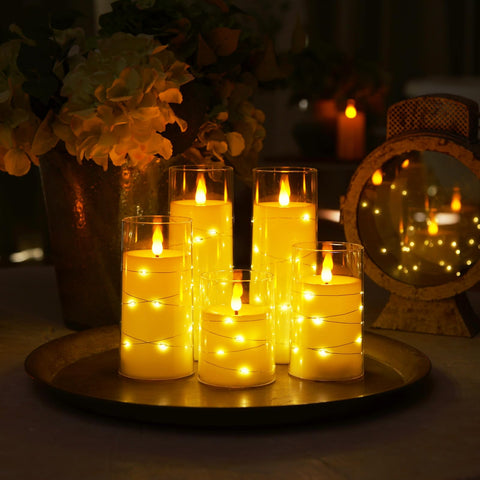 Homemory flameless candles with no melt or smoke for clean glow