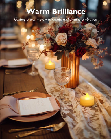 Homemory flameless tea lights reduce wax mess and cleanup.