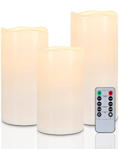 Homemory 6-inch outdoor flameless candle with weatherproof exterior for patios