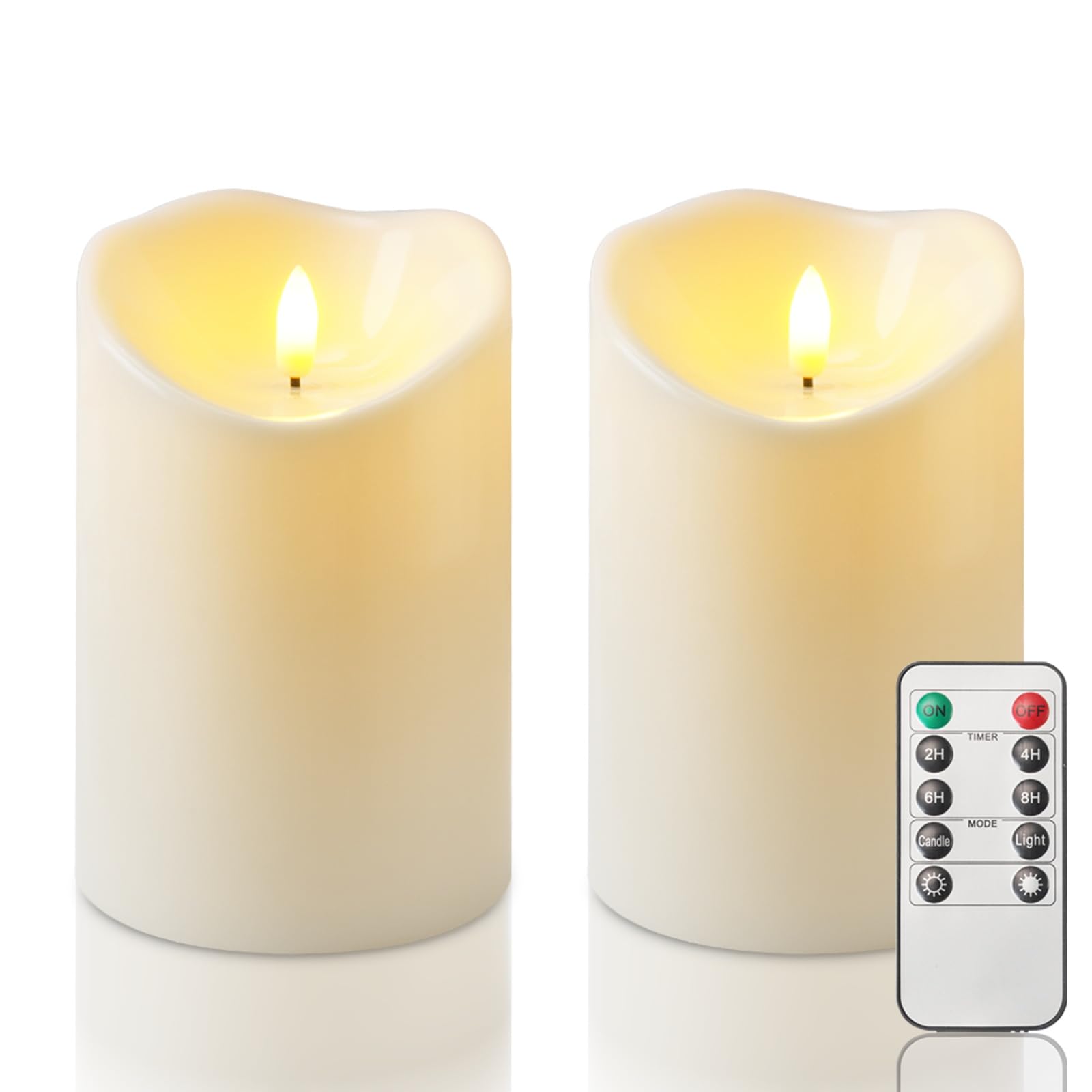 Homemory outdoor flameless candles with remote provide safe, weatherproof lighting for patios.