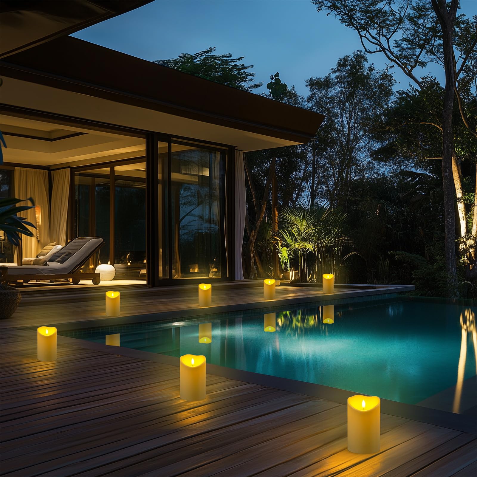 Homemory complete package includes two candles, remote, and manual for simple setup.